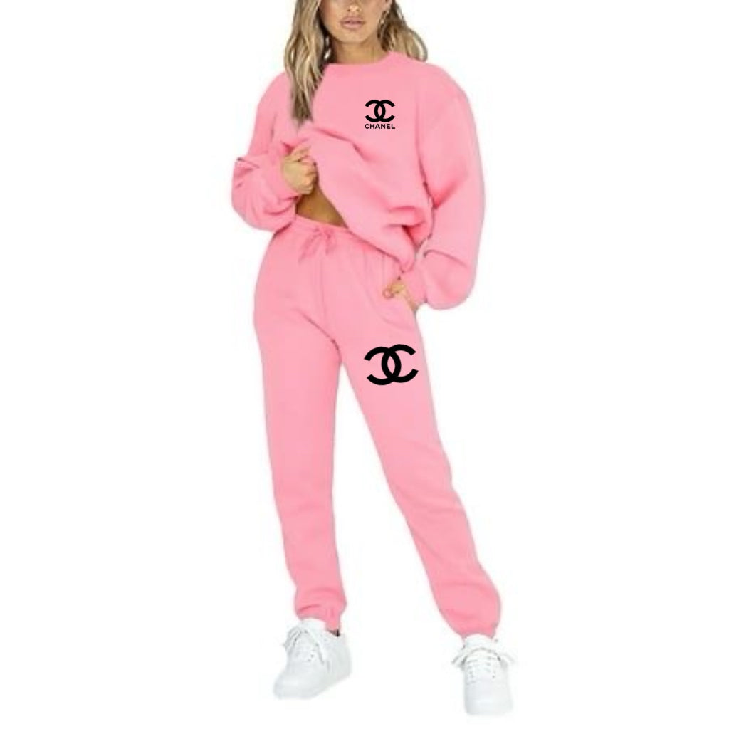 Pink c sweatsuit